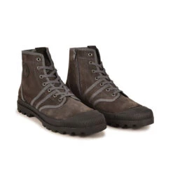 Pataugas AUTHENTIQUE M/ZIPS H4H GRIS/NOIR -Depot Chaussures 628190 BOOTS HOMME OG M ZIPS H4H GRIS 4WEB