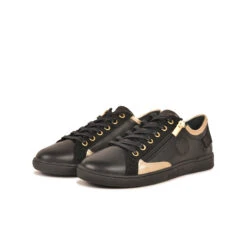 Pataugas JESTER/MIX F4I NOIR/DORÉ -Depot Chaussures 628254 BASKET FEMME JESTER MIX F4H NOIR DORE 5 85ac9123 6bed 4796 86f8 a699064089d6