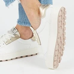 Pataugas ARAN/M F2H BLANC/DORÉ -Depot Chaussures ARANMF2HBLANCDORE2