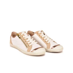 Pataugas BAHIA/SME F2H BLANC/BEIGE -Depot Chaussures BASKET FEMME BAHIA SME F2H BLANC BEIGE 628048 912 4