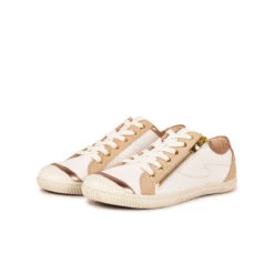 Pataugas BAHIA/SME F2H BLANC/BEIGE -Depot Chaussures BASKET FEMME BAHIA SME F2H BLANC BEIGE 628048 912 5