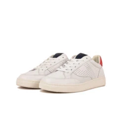 Pataugas BASALTE/N H2H BLANC/ROUGE -Depot Chaussures BASKET HOMME BASALT N F2H BLANC ROUGE 5