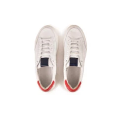 Pataugas BASALTE/N H2H BLANC/ROUGE -Depot Chaussures BASKET HOMME BASALT N F2H BLANC ROUGE 6