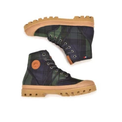 Pataugas AUTHENTIQUE X LE MONT SAINT MICHEL F4G Tartan Marine -Depot Chaussures BOOTS FEMME AUTHENTIQUE MSM 6