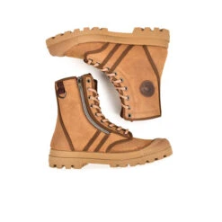 Pataugas AUTHENTIQUE H/ZIPSS F4I CAMEL -Depot Chaussures BOOTS FEMME OG H ZIPSS F4I CAMEL 628499 751 6