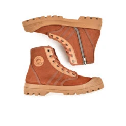 Pataugas AUTHENTIQUE ZIP/SCSH F4I TERRACOTTA -Depot Chaussures BOOTS FEMME OG ZIP SCSH F4I TERRACOTTA 628502 255 6