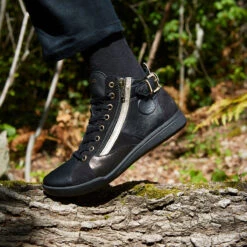 Pataugas PALME/MIX F4H NOIR/DORÉ -Depot Chaussures F Palme F2H Noir 263b3c89 adce 4700 b3a0 84f3c78b417d